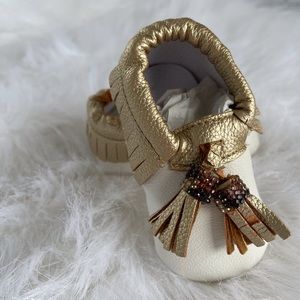 Kids/Baby Fringe Leather Soft Shoes Moccasins 6-12M